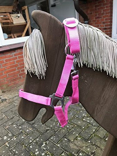 Swiss Horse Nylon Halfter einfach verstellbar, rosa, Pony