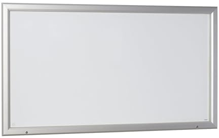 eurokraft | Schaukasten | Alu-Rahmen | für Innen- und Außenbereich | mit Horizontalschwenktür | Außen-BxH 2125 x 1067 mm | Kapazität 27 DIN A4-Blatt