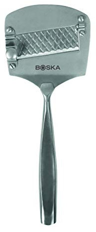 Boska Parmesan Cheese Slicer Monaco+ / Very Hard Cheeses/Stainless Steel/Also for Truffles, Mushrooms and Vegetables/Silver