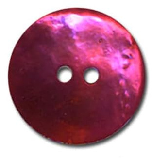 M & C Knöpfe aus Perlmutt, Fuchsia, 15 mm, 6 Stück