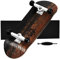 Teak Tuning 32 mm PROlific Komplettes Griffbrett – Double Vision | 32 mm x 97 mm handgefertigtes Ahornholz Deck | Pro Board Form | Polyurethanlagerräder | O-Ring Tuning
