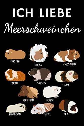 Ich liebe Meerschweinchen: Tolles Meerschwein Notizbuch mit gepunkteten Seiten | Eintragen von Notizen, Terminen, Fütterungszeiten & mehr.|6x9 /15.24 ... für Jungen & Mädchen die Meerschweine haben
