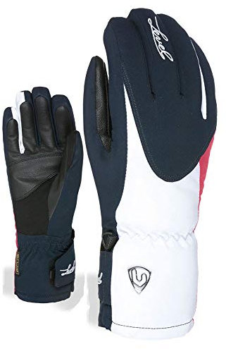 Level Alpine W Handschuhe, Damen M Weiß/Rot