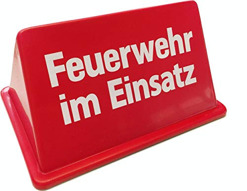 FEUER1 Dachaufsetzer Feuerwehr im Einsatz in verkehrsrot/Weiss