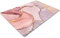 Glass Chopping Boards for Kitchens | Non Slip Worktop Savers | Small Marble Effect Pink Gold Chopping Board