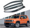 4 StüCk Auto Windabweiser FüR Jeep Renegade 2014-2019, Autofenster Visier Regen Sonnenschutz Schutz Deflektor Auto Styling ZubehöR