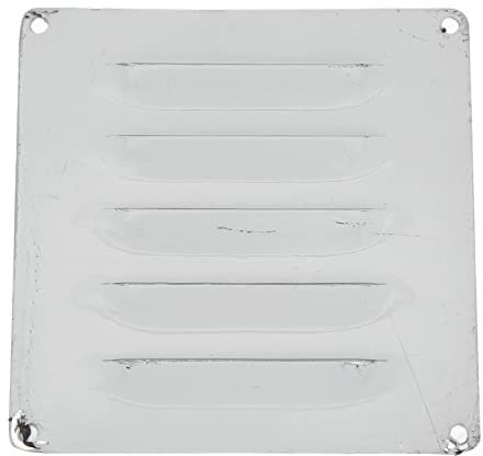 Rejillas de Ventilación para Cabina de Barco, Rejilla de Rejilla de Acero Inoxidable Cuadrada de 12x12 Cm, Rejilla de Ventilación para Barco, Rejilla de Ventilación Profesional de Alta Resistencia Par