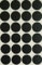 PVC Self Adhesive Stickers for Screw hole Covers Caps. Nail and Cam Covers (15mm, Black (Gloss), 2)