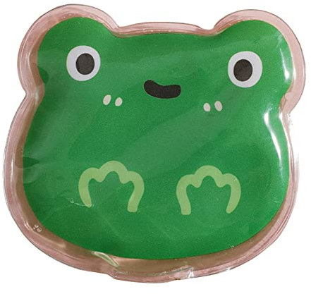 Hot Water Bottle - Hot Water Bag Self-Heating Portable Reusable Leak-Proof Safe Keep Warm Transparent Cartoon Animals Shape Hand Warmer Bottle for Office - P