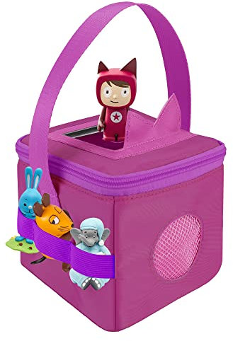 Tasche für Toniebox Hörfiguren, mit Abdeckung für Tonies Ohren Schutzhülle für Toniebox Beere Zubehör, Organizer für Tonies Hörfiguren