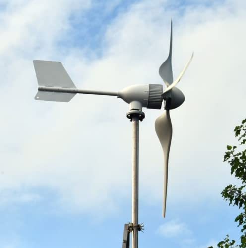 2000W Horizontal Axis Wind Turbine 24V 48V Windkraftanlage Permanent Magnet 2KW Highly Efficient Windgenerator Windmill Komplettanlage Kits mit MPPT Laderegler