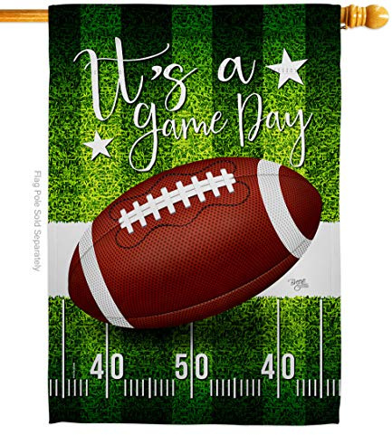 Super Bowl Dekorationen Fußballflagge Banner NFL Game Day Flagge Tapisserie Sportfans Home Decor Wand American Gifts Team Bar Party Garten Pati 70 cm x 102 cm