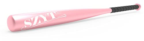 SZYT 32 Zoll Baseballschläger Softballschläger Leichte Aluminiumlegierung Hochglanz Rosa