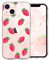 Cute Strawberry Case for iPhone 13 6.1 Inch with kawaii Little Daisy Design,Clear Slim Soft TPU Shockproof Protective Cover Compatible with iPhone 13 for Women Girls Kids