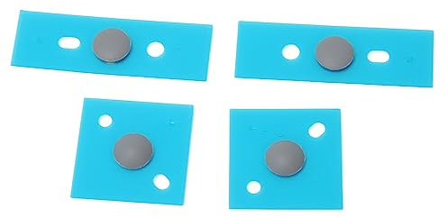 Bewinner Laptop Rubber Feet, Laptop Bottom Case Feet Anti Slip Round Dot Durable Laptop Foot Pads, Non Slip Replacement Bottom Case Feet for Surface 3 4 5 (Silver)