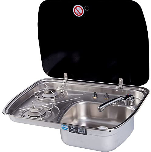 Versatile Foldable RV Gas Stove with Sink - Perfect for RVs, Camping, and On-the-Go Cooking!