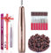 COSLUS Nail Drill, Adjustable Speed 20000RPM Electric Nail Files for Gel Acrylic Nature Nails, Portable Manicure Pedicure Set with 6 Drill Bits 31 Sanding Bands, E File for Beginner Women Mum