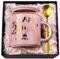 Doublewhale Cadeau 30 Ans Femme, Anniversaire pour Femme, Tasse Céramique Marbrée Rose 400 ml pour Épouse, Sœurs