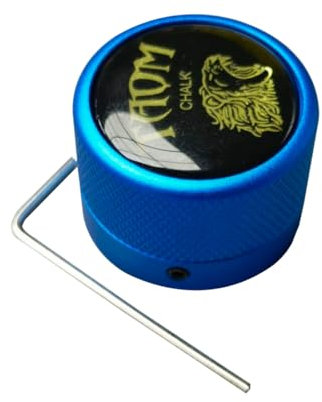 YEUEK TAOM Pool Kreidehalter Runde Form Praktisches Werkzeug Billard Zubehör Magnetische Mini Kreide Tip Case Container Runde Box Billard