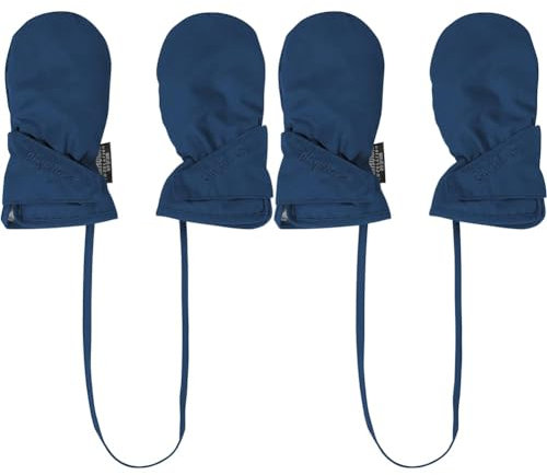 Playshoes Unisex Baby Baby-Fäustling mit Thinsulate 422030, 11 - Marine, 0 (0-12 Monate) (Packung mit 2)