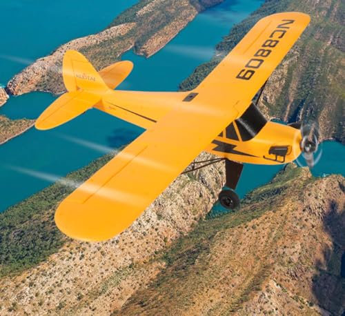 efaso RC A505 J3-Piper CUB - Ferngesteuertes Flugzeug aus Robustem EPO-Material Mit 6-Achsen-Gyro 4-Kanal 2,4GHz