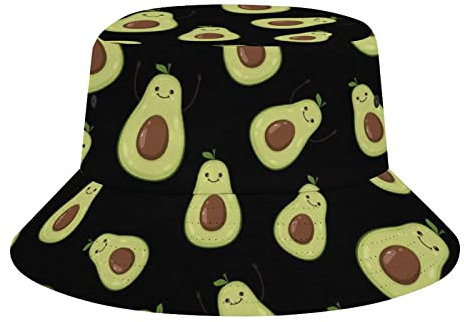 Fischerhut Für Damen Herren Grüne Avocado Fischerhüte Mode Sonnenschutz Hut Komfortables Wandern Kappen, Für Reisen, Wandern, Frühling, 56-58cm