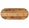 vidaXL Tischplatte, Holzplatte für Tisch Esstisch Couchtisch, Ersatztischplatte Massivholzplatte, 110x50x3,8cm Oval Raues Massives Mangoholz