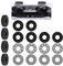 18Pcs Precision Rings Aim Assist Rings Motion Control Ps 5/Ps 4 Controller Accessories for ROG Ally,Legion Go,Xbox Series X/S,Xbox One,Switch,Improve Game Accuracy Sensitivity (Gray & Black)