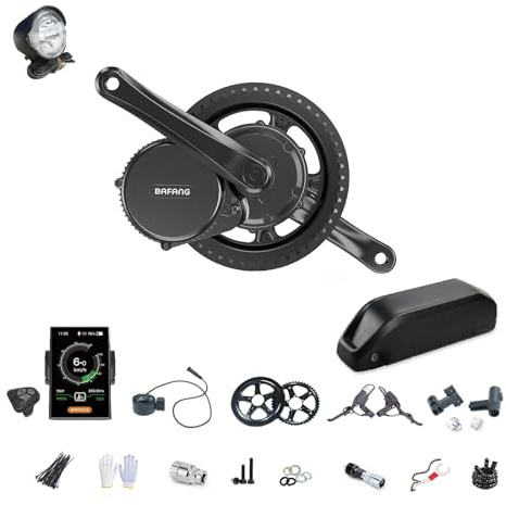 BAFANG Mittelmotor 48V 500W 750W Elektrofahrrad Kit BBS02B EBike Umbau Kit, Optionales Anzeige und 48V Batterie