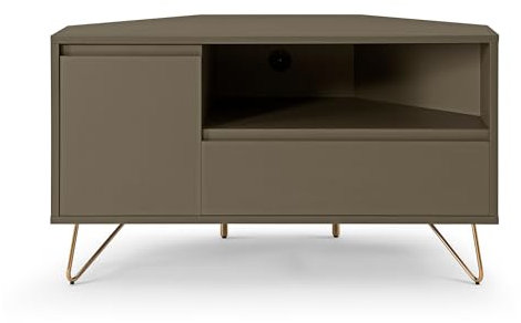 Dynamic24 Eck TV-Lowboard Fernsehschrank Kommode Sideboard Wohnzimmer Schrank