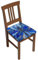Stuhlsitzbezug 2er Set, Blue Marble Dragonfly Stuhlsitzbezüge für Esszimmer Abnehmbare Sitzbezüge der Stühle für Restaurant, Bürostühle, Bar