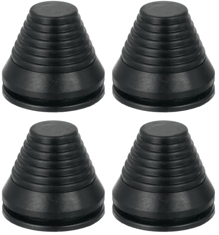 QUARKZMAN 4 Stück Kabeldurchführung Turmförmige 40mm 1,57 Zoll Bohrloch, Gummistopfen Gummitüllen Gummidichtungen Set für Maschinen, Elektrogeräte, Kabel, Draht, Stecker