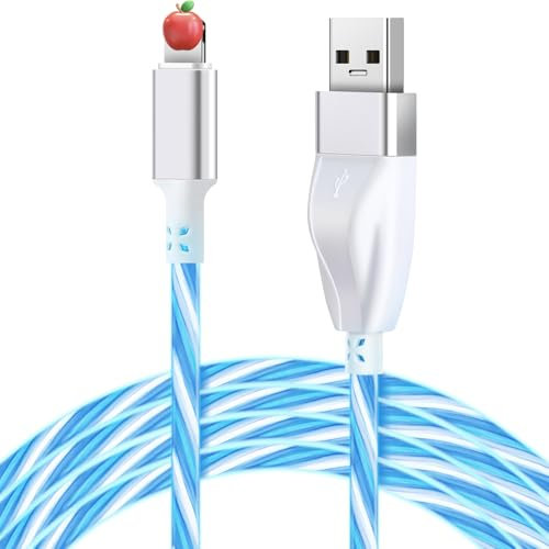 Vofolen for iPhone Charger Cable [USB A Cable ] 1.5M,66W/6A Fast Charging Braided Durable Charger Lead Compatible with iPhone 14/13/12/11/XR, iPad - Blue