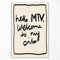 foefvpeft Hello MTV Welcome To My Crib Wandkunst, Leinwand, trendiges schwarz-weißes Typografie-Poster, Einweihungsposter, Vintage-Zitat, 70er-Jahre-Zitat, Wandkunst, flippiger Flur, Galerie,
