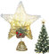 Weihnachtsbaumspitze Stern,Stern-Weihnachtsbaumspitze, Leuchtende Weihnachtsbaumspitze, Weihnachtsbaumspitze-Dekorationen, Weihnachtsbaum-beleuchtete Verzierung für Weihnachtsbaumdekoration
