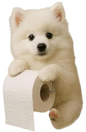 Toilettenpapierhalter, Toilettenpapierrollenhalter Hunde Klopapierhalter WC Halter Rollenhalter Klorollenhalter Papierhalter Wandmontage Badezimmer Accessoires Für Küche Badzimmer