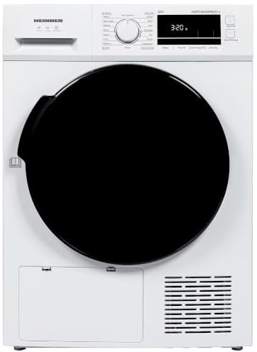 HEINNER HHPD-M9G5PBKD++ Wärmepumpentrockner – 9 kg, Energieklasse D, LED-Display, Anti-Knittern, Startzeitvorwahl, 5 Jahre Garantie (9 KG)