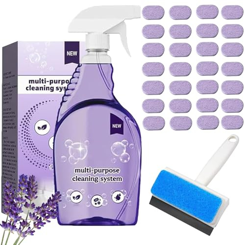 Dr Clean Spray for Ovens Uk, Drclean Oven Cleaner Spray, Doctor Clean Spray for Ovens, Cleanlix Tablets, All-Purpose Cleaners for Home, Kitchen, Bathroom (Cleaning Bottle+12 Pcs)
