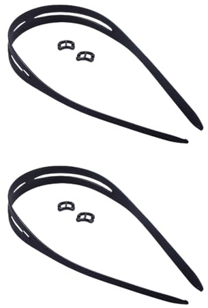 DOUDINGMAO 2 x praktische Schwimmbrillenriemen mit Clip, Silikon-Schwimmbrillen-Zubehör, Silikon-Brillen