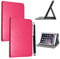 10inch Tablet Case Cover - Universal Leather Stand Case Folio Cover Magic Leather 360° Rotating Case Fits for ALL 10 Inch & 10.1 Inch Android Tablets tab + Stylus Pen (PINK CASE COVER)