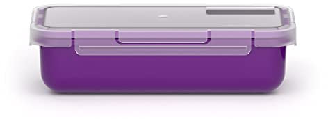 Valira Porta alimentos - Contenedor hermético de 0,5 L hecho en España, color morado