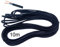 LumenTY Cable de alimentación de PVC plano negro de 2 hilos Cable de cobre resistencia a alta temperatura 2 x0.75mm2, cable de alimentación doble - Cable flexible de longitud de corte de 10 m