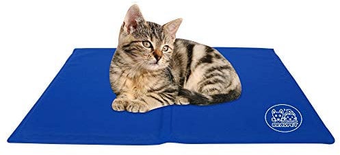 Bravpet Kühlmatte für Haustiere Haustier Selbstkühlendes Pad Matte Bettmatten Komfort für Katzen und Hunde (M)