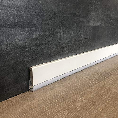 LED SockelleisteManta 15 x 58 mm weiß foliert für indirekte Beleuchtung