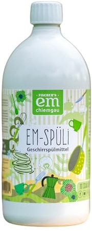 Fischer’s EM-Chiemgau® Geschirrspülmittel EM-Spüli – Spülmittel mit Effektiven Mikroorganismen, hautfreundlich & umweltfreundlich, mit Grapefruit-Duft, ECOCERT zertifiziert (1 L)