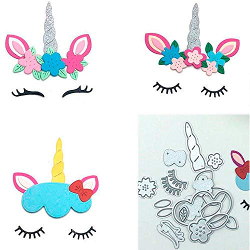 Einhorn-Metallstanzformen für Kinder, zum Basteln, Scrapbooking und zum Basteln von Karten