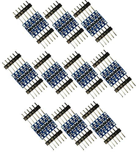 Gebildet 10Pcs 3.3V-5V 4 Channels Logic Level Converter Bi-Directional Shifter Module (Pack of 10) CYT1076