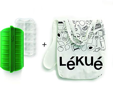 Lékué Estuche de Vapor Green Shopper Kit, Silicona