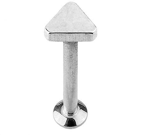 Piercingfaktor Piercing Tragus Helix Ohr Cartilage Stab Labret Stecker Madonna Monroe Lippenpiercing Lippe Knorpel Dreieck 8mm Silber