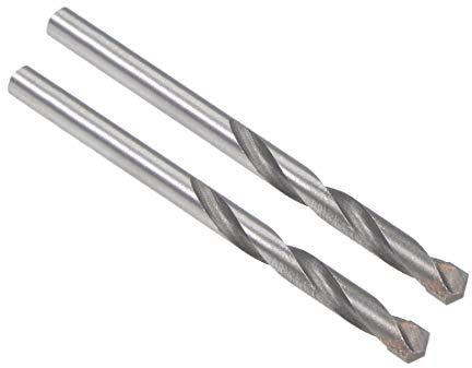 sourcing map Cemented Carbide Twist Drill Bits 4mm Metal Drill Cutter for Stainless Steel Copper Aluminum Zinc Alloy Iron 2 Pcs